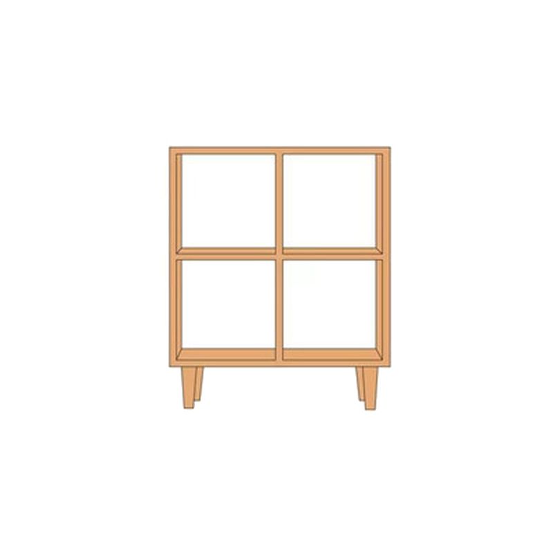 Eigentijdse open back boekenplank houten boekenkast met planken