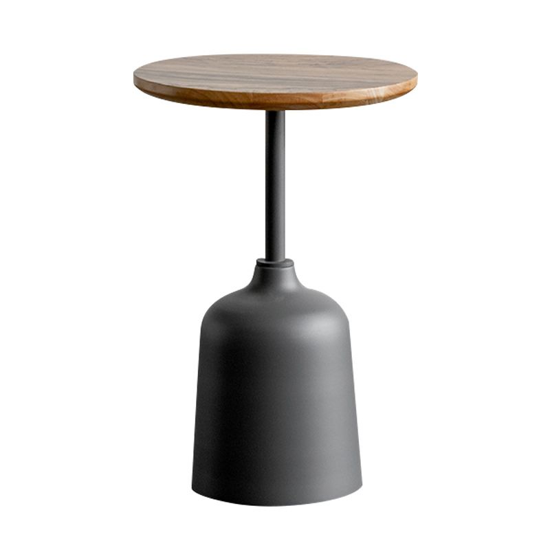 Modernistic Pedestal End Table Slate/Wood Top Round Corner Table Clearhalo 'Coffee & Accent Tables' 'End & Side Tables' 'end_side_tables' 'furn' 'furn_end_side_tables' 'Furniture' 'Living Room Furniture' 1200x1200_05e8600c-124e-4ed1-85a7-ee8125aaafdc
