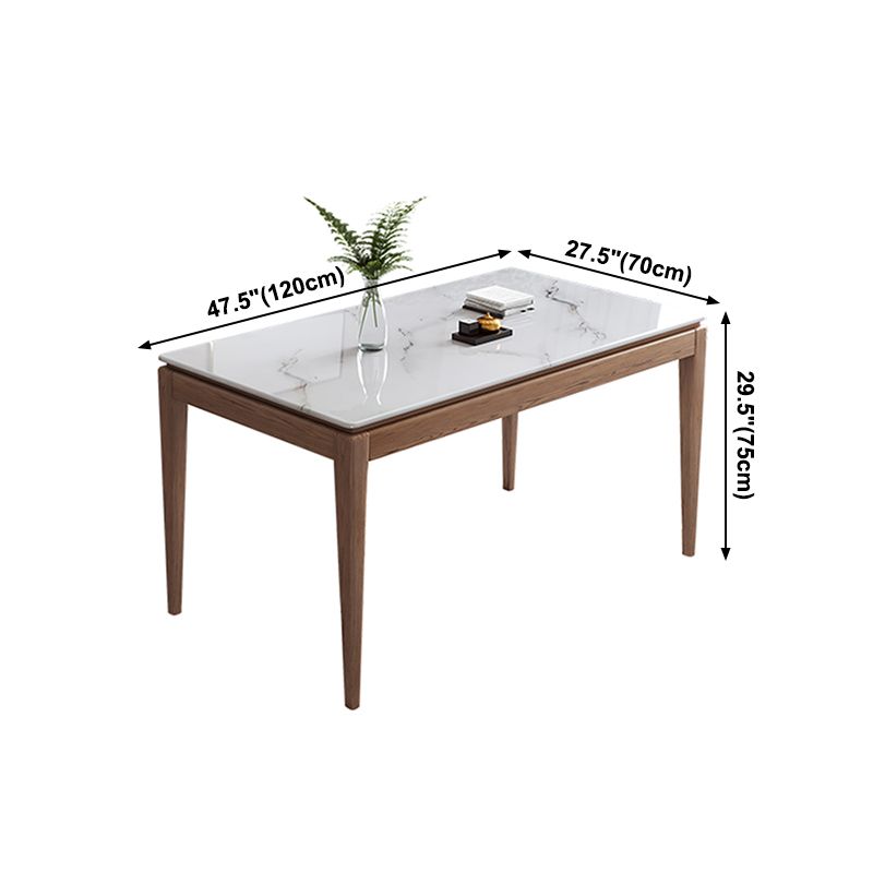 Rectangle Sintered Stone White Dining Table Vintage 4 Legs Table for Dining Room Clearhalo ' dining_table' 'Dining Tables & Seating' 'Dining Tables' 'furn' 'furn_dining_table' 'Furniture' 'furniture_dining_table' 'Kitchen & Dining Furniture' 'kitchen&dining_furn' 'kitchen' 'kitchen_dining_table' 1200x1200_05ea37bc-0ccc-4171-a584-1c9f406438bc