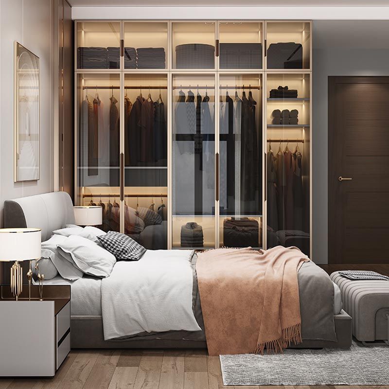 White Colour Wardrobe Armoire Contemporary Style Wooden Wardrobe Closet for Bedroom Clearhalo 'Armoires & Wardrobes' 'armoires_wardrobes' 'Bedroom Furniture' 'furn' 'furn_armoires_wardrobes' 'Furniture' 1200x1200_05ea94df-ebab-4260-aaa7-f54faca590f6