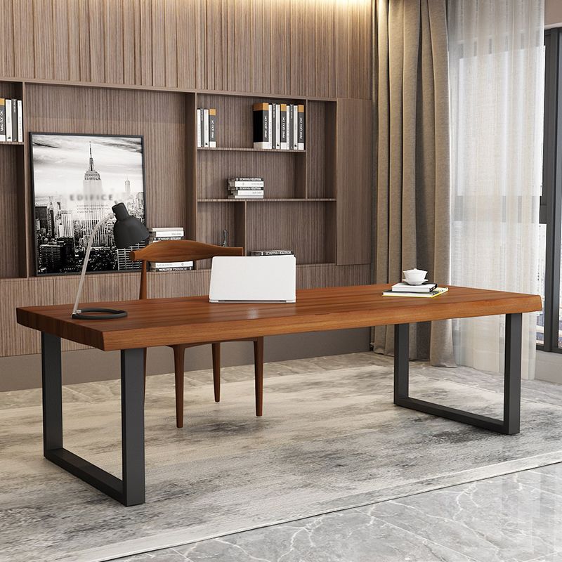 Industrial Style Office Desk Home Rectangle Wooden Writing Desk Clearhalo 'furn' 'furn_office_desk' 'Furniture' 'Office Desks' 'Office Furniture' 'office_desk' 1200x1200_05eae6d8-1d6c-4a2d-9243-6276446026a0