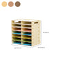 Contemporary Vertical Filing Cabinet Wooden Frame File Cabinet