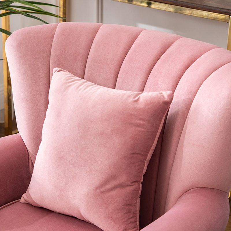 Chaise de canapé unique moderne 29,5 "W Rouged Arms Nailhead Trime avec oreiller cousu en arrière