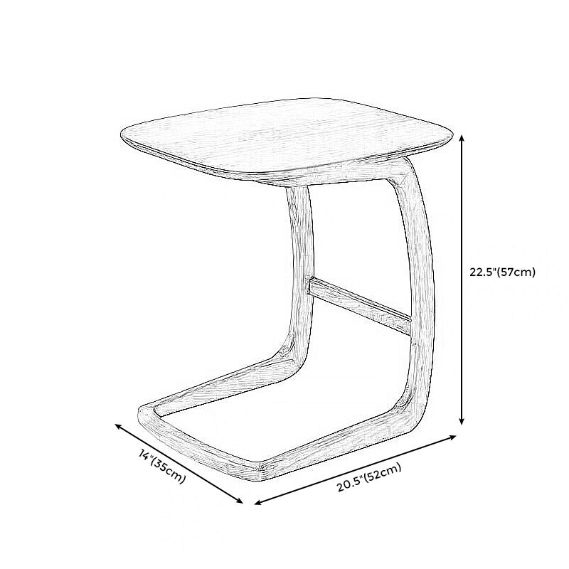 Scandinavian Rectangular Sofa Side Table C Shape Wood End Table Clearhalo 'Coffee & Accent Tables' 'End & Side Tables' 'end_side_tables' 'furn' 'furn_end_side_tables' 'Furniture' 'Living Room Furniture' 1200x1200_05f0abb2-9c50-4b20-a17f-5ffa9b16b85b
