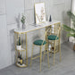 Gold Glam Style Table in Faux Marble Bar Table with Metal Base for Kitchen Clearhalo 'Bar Furniture' 'Bar Tables' 'bar_tables' 'furn' 'furn_bar_tables' 'Furniture' 'furniture_bar_tables' 'Kitchen & Dining Furniture' 1200x1200_05f36f11-8ba1-40d6-bcd4-cf9477f326ab