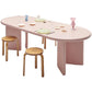 Solid Wood Contemporary Oval Table Wood Top Table for Kitchen and Dining Room Clearhalo ' dining_table' 'Dining Tables & Seating' 'Dining Tables' 'furn' 'furn_dining_table' 'Furniture' 'furniture_dining_table' 'Kitchen & Dining Furniture' 'kitchen&dining_furn' 'kitchen' 'kitchen_dining_table' 1200x1200_05f38092-0bff-42df-8f42-11140ea03c40