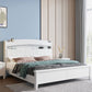 Modern Wood Bed Bookcase Included Standard Bed with Headboard