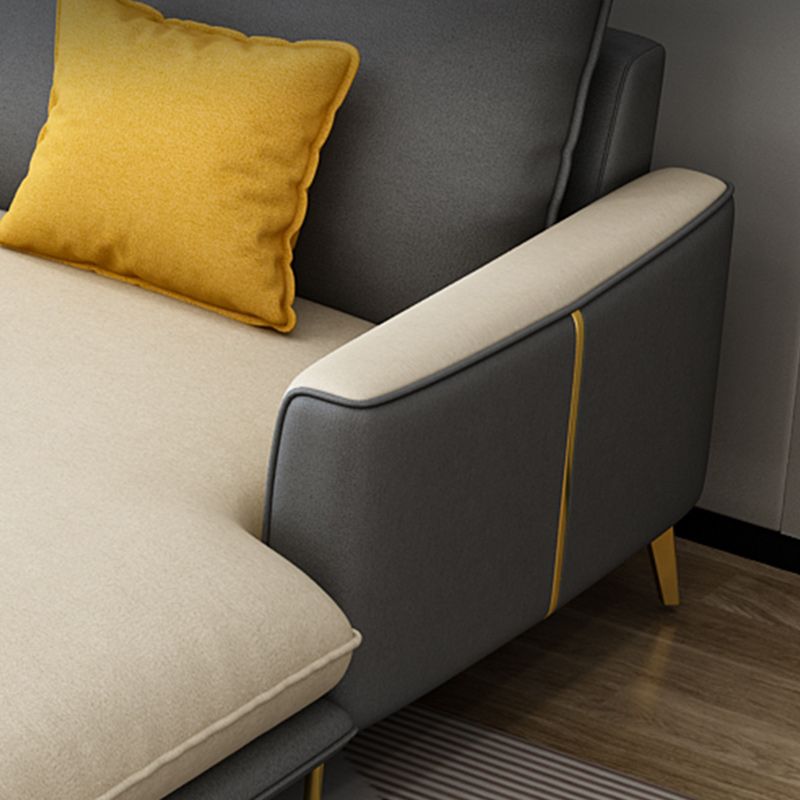 129.92 " W √ó 70.87" D √ó 35.43" H Removable Cushions Faux Leather Square Arm sectional Clearhalo 'furn' 'furn_sectionals' 'Furniture' 'furniture_sectionals' 'kitchen' 'kitchen_sectionals' 'Living Room Furniture' 'Sectionals' 1200x1200_05f4dba5-45a9-4d0c-9f9e-90e1da1c5fe2