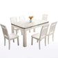 Mid-Century Home Marble Dining Table Rectangle Shape Table with 4 Legs Base Clearhalo ' dining_table' 'Dining Tables & Seating' 'Dining Tables' 'furn' 'furn_dining_table' 'Furniture' 'furniture_dining_table' 'Kitchen & Dining Furniture' 'kitchen&dining_furn' 'kitchen' 'kitchen_dining_table' 1200x1200_05f56476-3b56-4f0b-b8be-91ba61dee1fa