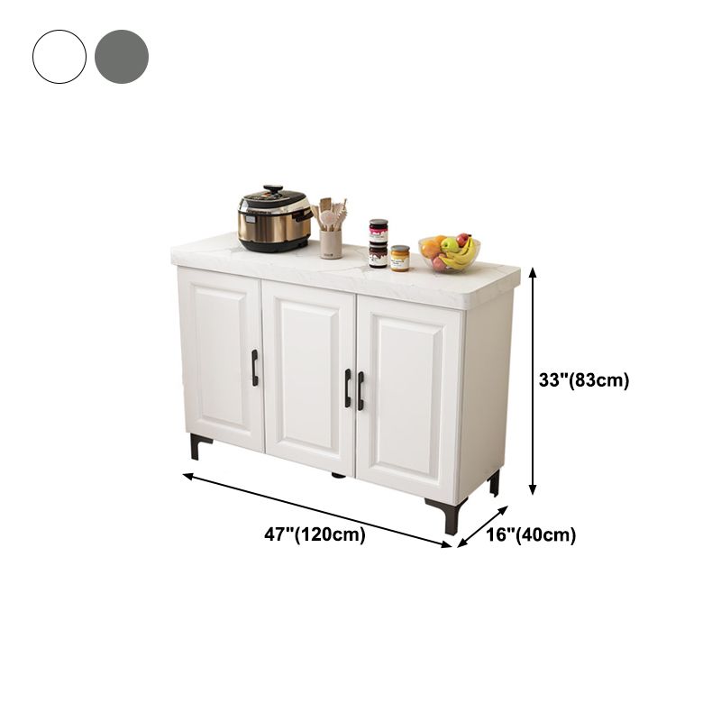 Engineered Wood Sideboard Modern Dining Server with Stone Countertop for Living Room Clearhalo 'buffet_sideboard' 'Buffets & Sideboards' 'Furniture' 'furniture_buffet_sideboard' 'Kitchen & Dining Furniture' 1200x1200_05f5df16-277f-4477-bf96-0a5fe59826c2