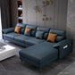 Contemporary Pillow Top Arm Modular Sofa and Chaise with 4 Pillows Clearhalo 'furn' 'furn_sectionals' 'Furniture' 'furniture_sectionals' 'kitchen' 'kitchen_sectionals' 'Living Room Furniture' 'Sectionals' 1200x1200_05f5e064-6f92-43a1-ae8c-9834b738d447
