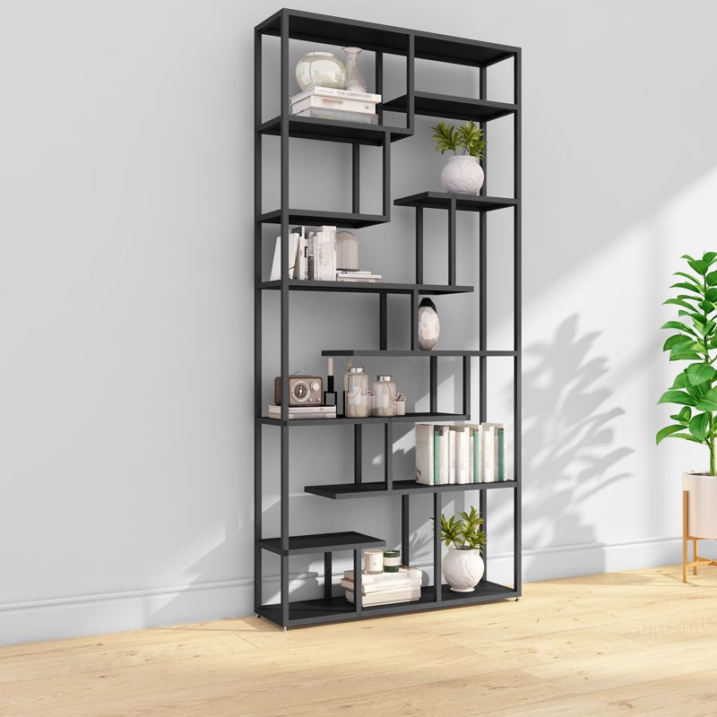 Industrial Metal Etagere Bookshelf Open Iron Bookshelf for Home Office Clearhalo 'Bookcases' 'furn' 'furn_bookcases' 'Furniture' 'furniture_bookcases' 'kitchen' 'kitchen_bookcases' 'Living Room Furniture' 'Office Furniture' 1200x1200_05f72ac3-16b2-406a-8e7c-d96303b5a821