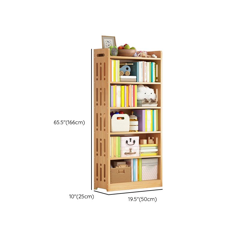 Contemporary Bookshelf Standard Wooden Closed Back Bookcase with Shelves Clearhalo 'Bookcases' 'furn' 'furn_bookcases' 'Furniture' 'Office Furniture' 1200x1200_05f84fbb-dbf8-499c-a6ae-aa8556d3c205