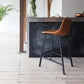 Industrial Low Back Bar-stool PU Leather Bar Stool with Metal Legs Clearhalo 'Bar Furniture' 'Bar Stools' 'bar_stools' 'Furniture' 'furniture_bar_stools' 'Kitchen & Dining Furniture' 1200x1200_05fa122b-edd4-4260-a0f5-6b2e3dadb80c