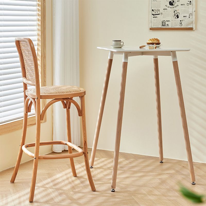 Modern Bistro Bar Table Fixed Bistro Bar Height Cocktail Table with Legs Clearhalo 'Bar Furniture' 'Bar Tables' 'bar_tables' 'furn' 'furn_bar_tables' 'Furniture' 'Kitchen & Dining Furniture' 1200x1200_05fac677-b4b3-40eb-8e17-ac73565ec721