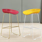 Modern Armless Backrest Counter Stool Iron Dessert Shop Bar Stool with Acrylic Seat Clearhalo 'Bar Furniture' 'Bar Stools' 'bar_stools' 'furn' 'furn_bar_stools' 'Furniture' 'furniture_bar_stools' 'Kitchen & Dining Furniture' 1200x1200_05fb3ddc-4a4b-4848-9f3b-9697cbf4391b