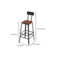 1/4/7 Pieces Modern Rectangle Solid Wood Pub Table with High Stools