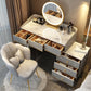 Wooden Vanity Desk Storage Box Vanity Dressing Table for Bedroom