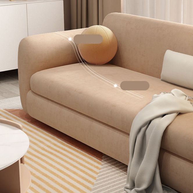 Scandinave Settee Le cuir de salon coussins du bras carré canapé-lit en feuillette