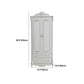 French Country Wardrobe White Colour Solid Wood Wardrobe Closet with Drawers