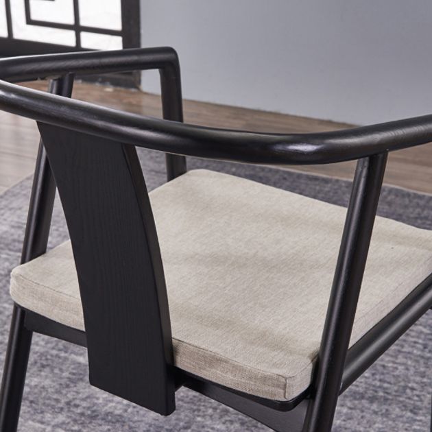 Traditional Home Wood Dining Chair Open Back Dining Side Chair with Arm Clearhalo ' kitchen&dining_furn' 'Dining Chairs' 'Dining Tables & Seating' 'dining_chair' 'furn' 'furn_dining_chair' 'Furniture' 'furniture_dining_chair' 'Kitchen & Dining Furniture' 'kitchen' 1200x1200_05ff45cd-b4bb-4aad-a8ef-77dedfffb615