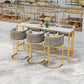 Milk Tea Shop Armed Stool Glam Matte Finish Velvet Bar Stool Clearhalo 'Bar Furniture' 'Bar Stools' 'bar_stools' 'furn' 'furn_bar_stools' 'Furniture' 'furniture_bar_stools' 'Kitchen & Dining Furniture' 1200x1200_06013d9a-c19b-4c17-8ce9-6f78151f1691