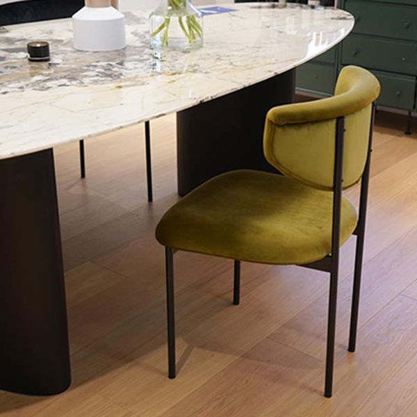 Contemporary Style Metal Chair Set Open Back Side Dining Room Kitchen Chairs Clearhalo ' kitchen&dining_furn' 'Dining Chairs' 'Dining Tables & Seating' 'dining_chair' 'furn' 'furn_dining_chair' 'Furniture' 'furniture_dining_chair' 'Kitchen & Dining Furniture' 'kitchen' 1200x1200_0601c3e1-a13a-4acc-8552-ffca1451a612