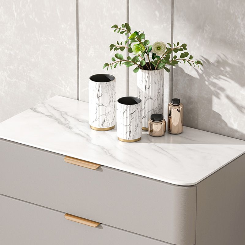 Glam-kist van geconstrueerd hout voor slaapkameropbergkist met lades