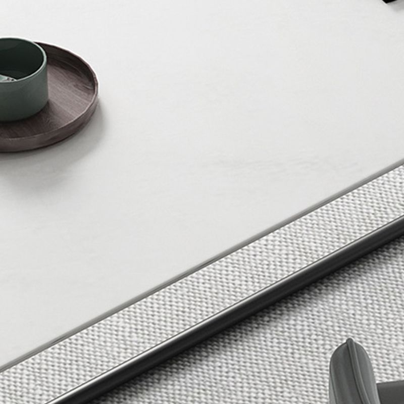 Rectangular Industrial Writing Desk 2-Drawer Office Desk with Metal Legs Clearhalo 'furn' 'furn_office_desk' 'Furniture' 'Office Desks' 'Office Furniture' 'office_desk' 1200x1200_0602fe33-0a0d-4b02-9ef3-1d1e65eaaf47