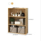 Modern Closed Back Standard Bookshelf Engineered Wood Bookcase