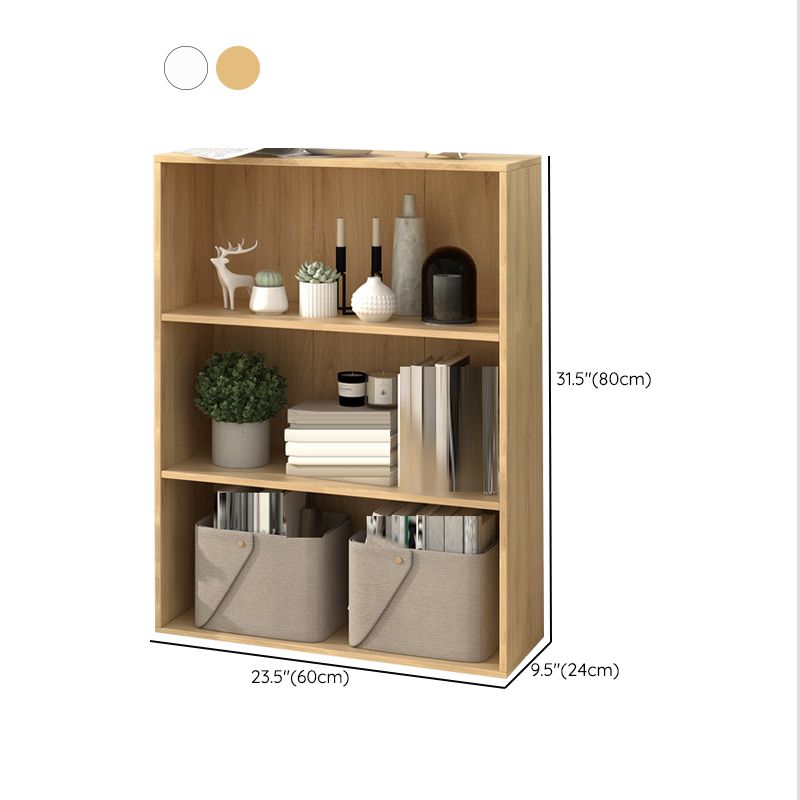 Modern Closed Back Standard Bookshelf Engineered Wood Bookcase