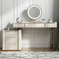 Slate Top Vanity Dressing Table Set Glam Solid Wood Makeup Vanity Set