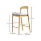Indoor Solid Wood Bar Stool Upholstered Bar Stool with Footrest Clearhalo 'Bar Furniture' 'Bar Stools' 'bar_stools' 'furn' 'furn_bar_stools' 'Furniture' 'Kitchen & Dining Furniture' 1200x1200_06072255-93dd-47cd-a128-ca51dd89ac40
