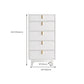 Commode contemporaine de 13,65 pouces de largeur avec 3/4/5 tiroirs