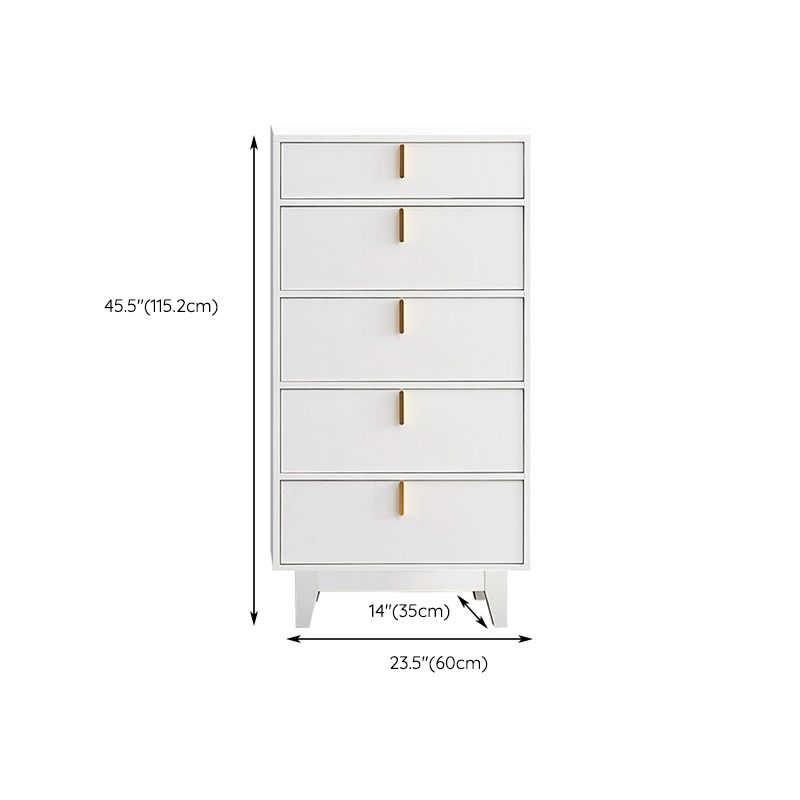 Commode contemporaine de 13,65 pouces de largeur avec 3/4/5 tiroirs