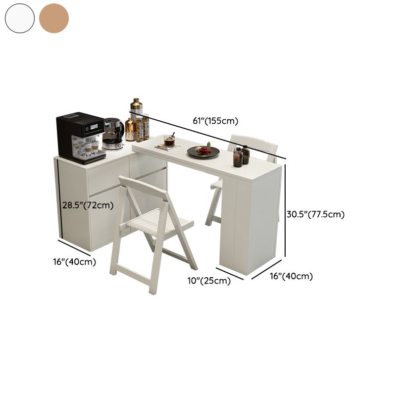 1/3/5 piezas Silla de comedor de estilo contemporáneo de madera y mesa