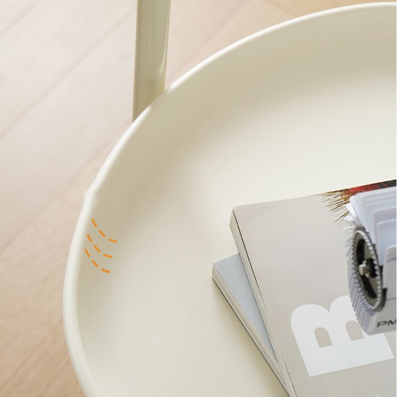 Bandeja elíptica Tabla superior 25.4 "Tabla lateral de 2 niveles de alto con ruedas