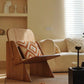 Scandinavian Living Room Lounge Chair Wooden Accent Room Chair