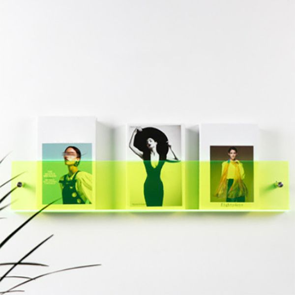 Modern Acrylic Bookcase, Bookshelf for Any Room, 6" H X 1.5" W