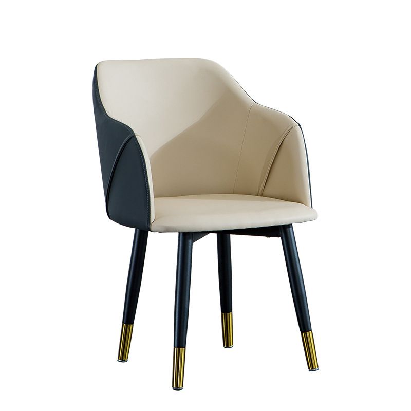 Industrial Arm Chair Solid Back Dining Room Chair for Kitchen Clearhalo 'Dining Chairs' 'Dining Tables & Seating' 'dining_chair' 'furn' 'furn_dining_chair' 'Furniture' 'Kitchen & Dining Furniture' 1200x1200_060e007d-f1a9-4010-b390-828bdf24c3d8