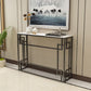 Modern Sofa Console Table Antique Finish Console Accent Table in Marble Clearhalo 'Console Tables' 'console_tables' 'Entry & Mudroom Furniture' 'furn' 'furn_console_tables' 'Furniture' 1200x1200_060e040f-47bc-435f-a228-b509b64064eb