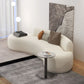 Noordse moderne gebogen bank met close back Modern Living Room armloze bank