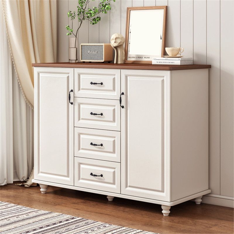 Mid Century Modern 2-Door Cabinet 35.4" Tall Cabinet with 4 Drawers Clearhalo 'Cabinets & Chests' 'cabinets_chests' 'furn' 'furn_cabinets_chests' 'Furniture' 'Living Room Furniture' 1200x1200_060e67c7-5ead-4d15-944f-9fbae48b1648