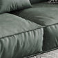 Green Contemporary Faux Leather Pillow Top Arm Standard Sofa with Loose Back Clearhalo 'furn' 'furn_sofas' 'Furniture' 'furniture_sofas' 'kitchen' 'kitchen_sofas' 'Living Room Furniture' 'Sofa' 'sofas' 1200x1200_06101b6a-60d1-4713-8951-00fc7617865e