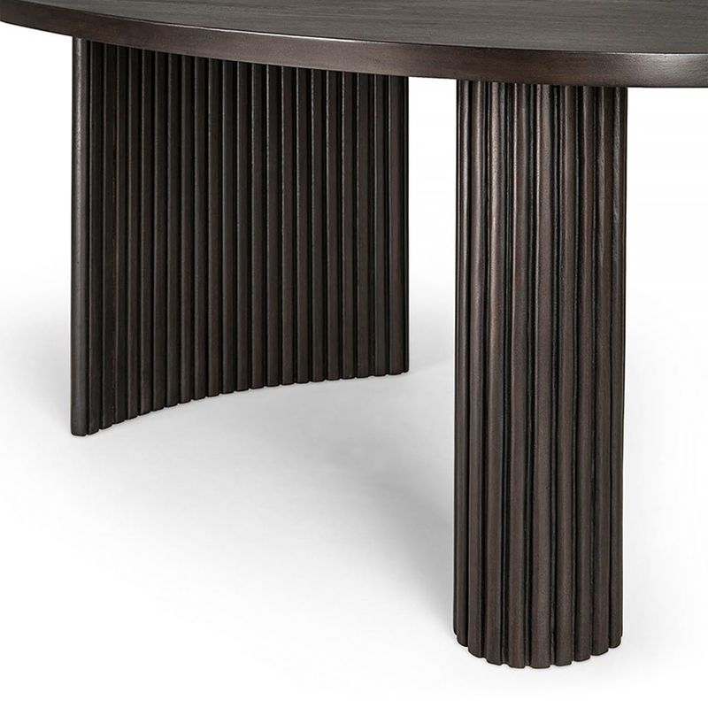 3 gambe tavoli da raggruppamento in legno massiccio di caffè geometrico o tavolo finale