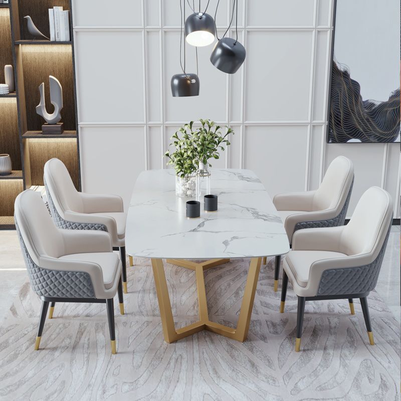 Nordic Style Kitchen Metal Dining Chair Parsons Arm Dining Side Chairs Clearhalo ' kitchen&dining_furn' 'Dining Chairs' 'Dining Tables & Seating' 'dining_chair' 'furn' 'furn_dining_chair' 'Furniture' 'furniture_dining_chair' 'Kitchen & Dining Furniture' 'kitchen' 1200x1200_0611ec5f-146a-4012-84ae-43a7baa2d6a7