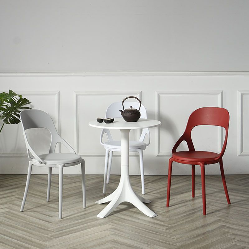 Scandinavian Open Back Armless Dining Chairs Plastic Side Chair Clearhalo ' kitchen&dining_furn' 'Dining Chairs' 'Dining Tables & Seating' 'dining_chair' 'furn' 'furn_dining_chair' 'Furniture' 'furniture_dining_chair' 'Kitchen & Dining Furniture' 'kitchen' 1200x1200_0612f2ed-2056-4c52-adc0-4c9831dca019