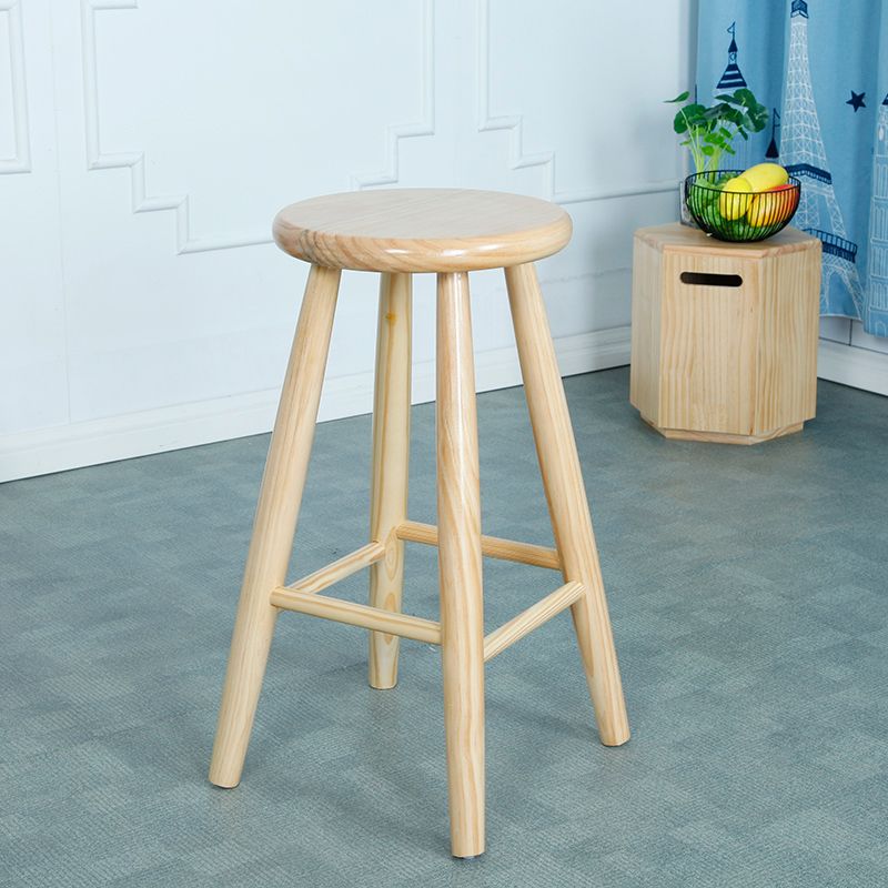 Industrial Solid Wood Bar Stool Backless Counter Stool for Bristol Clearhalo 'Bar Furniture' 'Bar Stools' 'bar_stools' 'furn' 'furn_bar_stools' 'Furniture' 'Kitchen & Dining Furniture' 1200x1200_0612f9c0-fad5-4617-a71a-5a72948e239d