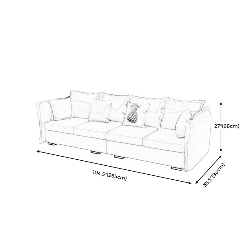Scandinavian Blue Removable Cushions Sofa Straight Arm Sectionals with Slipcover Clearhalo 'furn' 'furn_sectionals' 'Furniture' 'furniture_sectionals' 'Living Room Furniture' 'Sectionals' 1200x1200_0613b987-20b0-4acf-be5b-e25356ef8e5c
