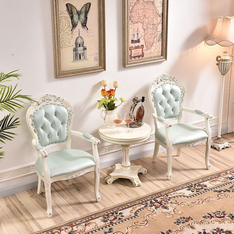 Victorian Style Solid Wood Dining Room Armchair King Louis Back Side Chair for Home Use Clearhalo ' kitchen&dining_furn' 'Dining Chairs' 'Dining Tables & Seating' 'dining_chair' 'furn' 'furn_dining_chair' 'Furniture' 'furniture_dining_chair' 'Kitchen & Dining Furniture' 'kitchen' 1200x1200_06140a1f-c6dd-4cfe-84cf-f20b7a90fa00